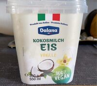 Kokosmilch Eis Vanille