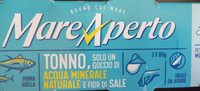 Tonno, acqua minerale naturale e fior di sale