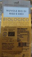 Nuvole bio di riso e ceci