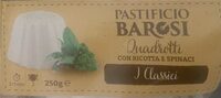 Quadrotti con ricotta e spinaci