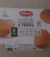 Uova fresche da allevamento a terra XL