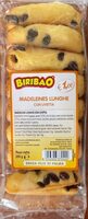 Madeleines lunghe con uvetta