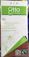 Cioccolato al latte Biologico 39% Cacao