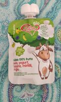 Frullato 100 frutta mela yogurt banana mirtilli miglio