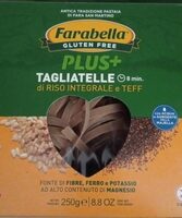 Tagliatelle di riso integrale e teff