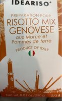 Préparation pour risotto a la morue et pommes de terre
