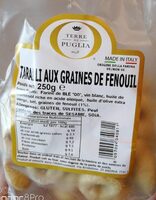Taralli aux graines de fenouil