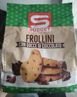 Frollini con gocce di cioccolato