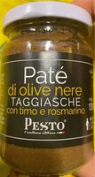 Patè di olive nere taggiasche con timo e rosmarino
