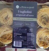 I tagliolini artigianali all'uovo Trafila ruvida al bronzo