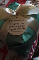 Il panettone con cioccolato e pere candite