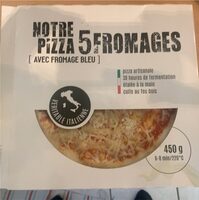 Notre pizza 5 fromages avec fromage bleu