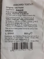 Anacardi tostati