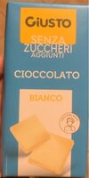 Cioccolato bianco senza zuccheri aggiunti