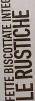 Fette biscottate integrali Le Rustiche