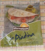 La piadina con olio extravergine d'oliva