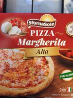 Pizza margherita alta