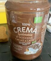 Crema spalmabile di nocciole cacao e latte bio