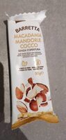 Barretta macadamia mandorle cocco