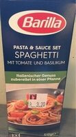 Spaghetti mit Tomate und Basilikum