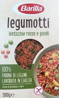 Legumotti lenticchie rosse e piselli