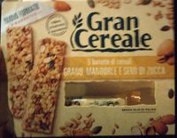 5 barrette di cereali grano, mandorle e semi di zucca