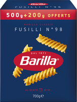 Barilla pates fusilli 500g+200g offert