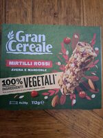 Gran cereale barrette ai mirtilli rossi, avena e mandorle