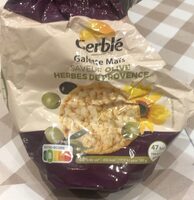 Galette Maïs saveur olive herbes de Provence