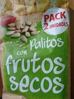 Palitos con frutos secos