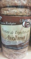 Pastas de espelta con avellanas