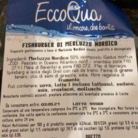 Fishburger di merluzzo nordico