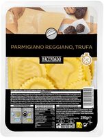 Pasta rellena de parmigiano reggiano y trufa