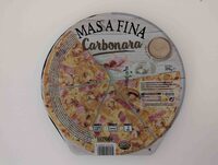 Pizza masa fina Carbonara