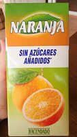 Zumo de naranja sin azúcares añadidos
