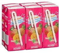 Fruta + leche tropical sin azúcares añadidos