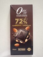 Chocolate negro 72% cacao con almendras enteras