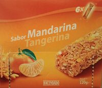 Barritas de cereales sabor mandarina