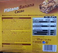 Barritas Banana Cacao