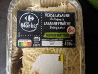 Verse lasagne bolognese lasagne fraîche bolognaise