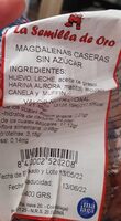 Magdalenas caseras sin azúcar