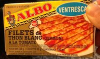 Filet de thon blanc à la tomate