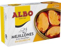 Mejillones en escabeche grandes de las rías gallegas 6-8 piezas lata 72 g