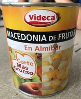 Macedonia de frutas en almíbar