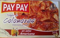 Morceaux de calmars en sauce américaine