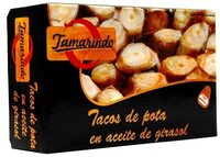 Tacos de pota en aceite de girasol