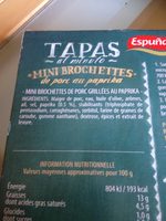 Tapas Brochette De porc au paprika