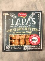 Tapas al minuto - mini brochettes de porc au curry