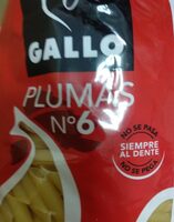 Macarrones plumas N°6