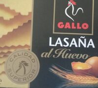 Pasta Alimenticia Al Huevo Para Lasañas